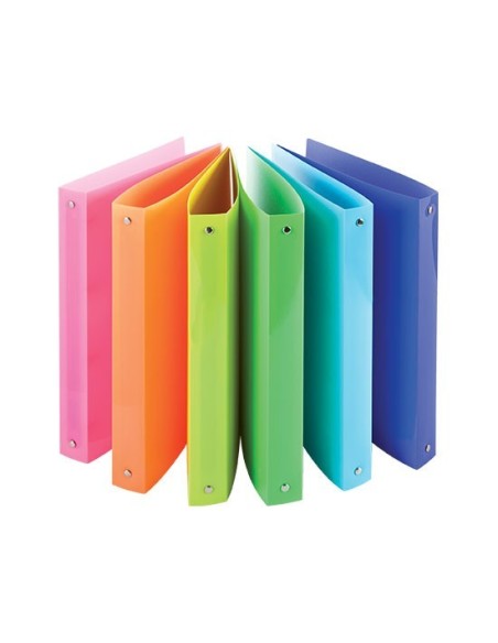 RACCOGLITORE AD ANELLI PPL FLUO NIKOFFICE A4 DORSO 16MM 01NIK381/A