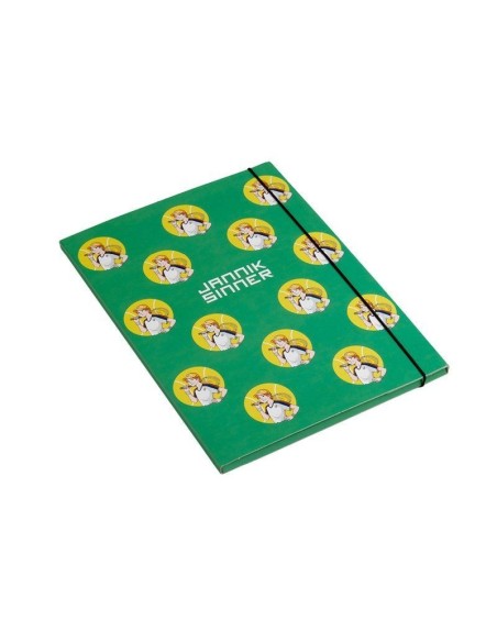 CARTELLINA 3 LEMBI C/ELASTICO DORSO 1,2 CM JANNIK SINNER BY PIGNA  02327013L