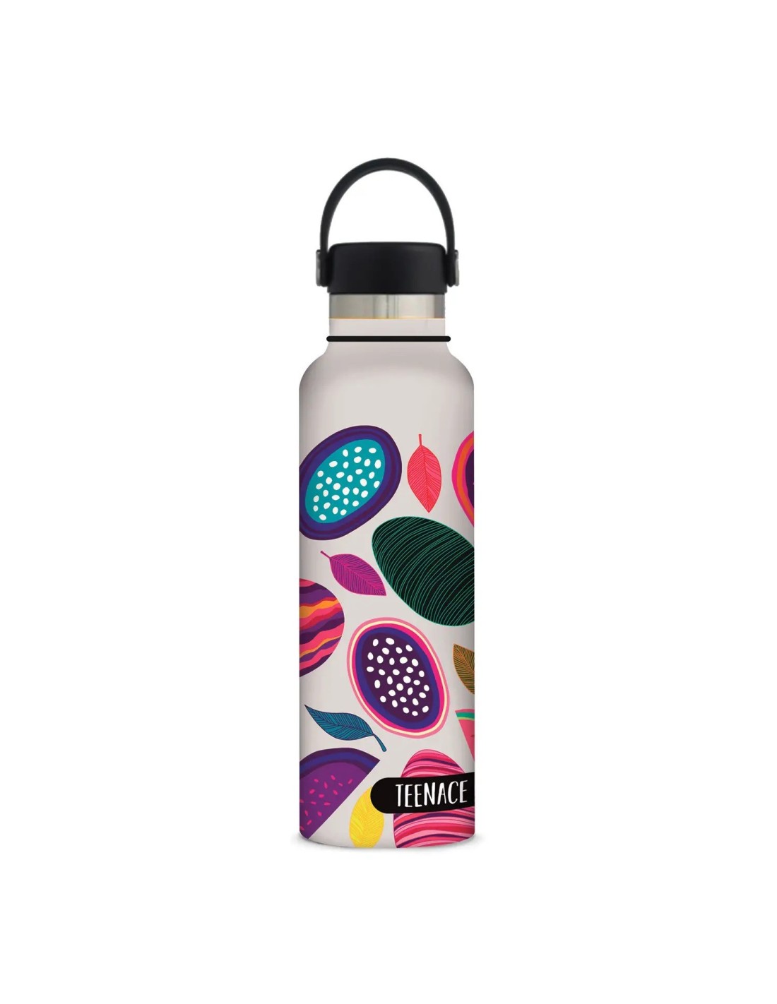 Borraccia Termica In Acciaio Inox 500 Ml Con Illustrazione Procione Indiano - Mantiene Caldo 12h, Freddo 24h - Regalo Personalizzabile