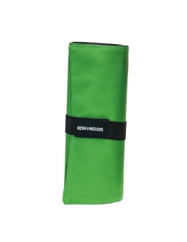 ASTUCCIO ARROTOLABILE 24 SCOMPARTI + BUSTINA CON ZIP VERDE KOHINOOR DJTB-24