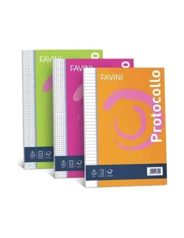CARTA PROTOCOLLO FAVINI A4 RIGATURA 1R 60 GR 30 FF A545414