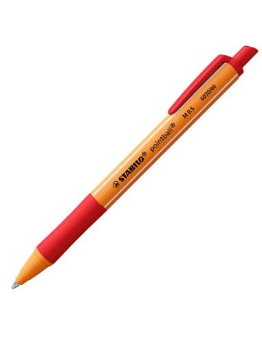 PENNA A SFERA STABILO POINTBALL, PUNTA MEDIA, INCHIOSTRO ROSSO 6030/40
