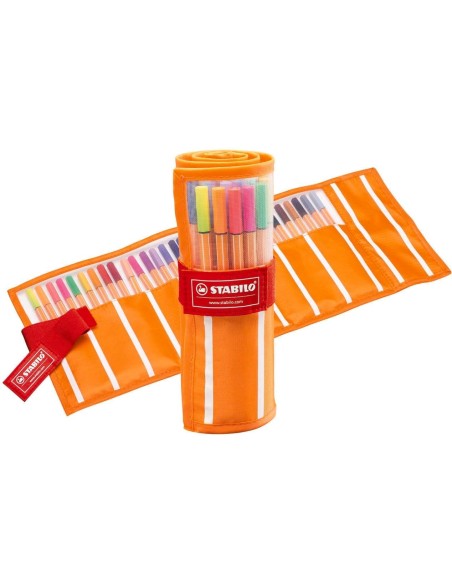 PENNE FINELINER STABILO POINT 88 PUNTA 0,4 MM ROTOLO 30 PZ 8830-2