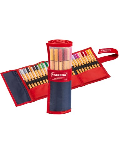 PENNE FINELINER STABILO POINT 88 PUNTA 0,4 MM ROTOLO 25 PZ 8825-021