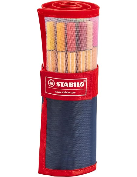 PENNE FINELINER STABILO POINT 88 PUNTA 0,4 MM ROTOLO 25 PZ 8825-021
