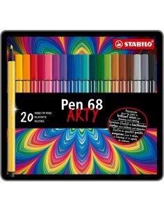 PENNARELLI STABILO PEN 68 1 MM SCATOLA METALLO 20 PZ 6820-6