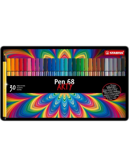 PENNARELLI STABILO PEN 68 1 MM SCATOLA METALLO 30 PZ 6830-6