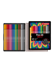PENNARELLI STABILO PEN 68 1 MM SCATOLA METALLO 15 PZ 6815-6 2
