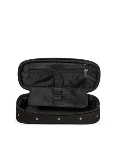 ASTUCCIO OVAL SINGLE DOTS BLACK SILVER EASTPAK EK0007176W31