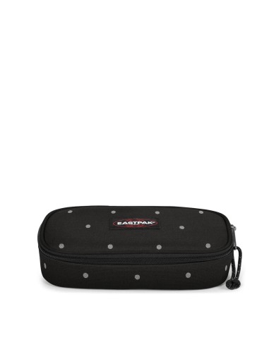 ASTUCCIO OVAL SINGLE DOTS BLACK SILVER EASTPAK EK0007176W31