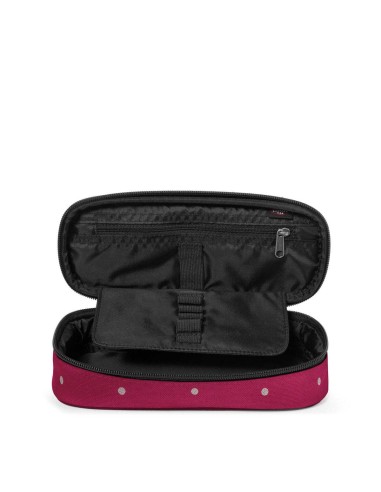 ASTUCCIO OVAL SINGLE DOTS WINE SILVER EASTPAK EK0007176W51