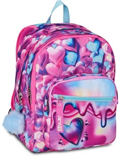 ZAINO DOPPIO SCOMPARTO SJ EVER PINK BEAT 20C202629382 2
