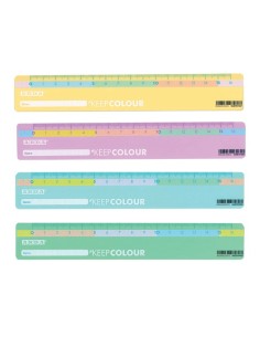 RIGHELLO KEEPCOLOUR PASTEL BICOLOR ARDA 16 CM R17PBAR