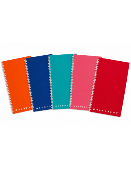 MAXI QUADERNO SPIRALE MONOCROMO CON FORI 70 FF BIANCHI A4 1R PIGNA 0215555