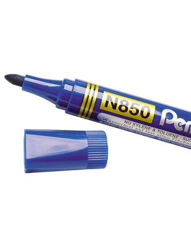 PENTEL MARCATORE PERMANENTE N850 PUNTA CONICA BLU N850-CE
