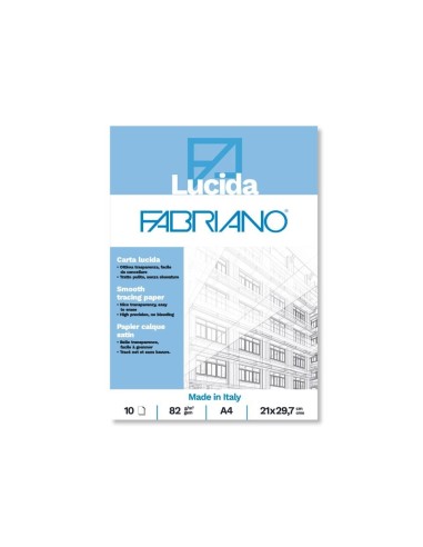 BLOCCO CARTA LUCIDA FABRIANO A4 82 GR 10 FF 19100659