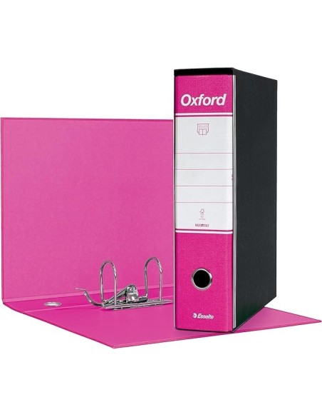 REGISTRATORE ESSELTE OXFORD G85 F.TO PROTOCOLLO 23X33 CM DORSO 8 CM ROSA 390785900