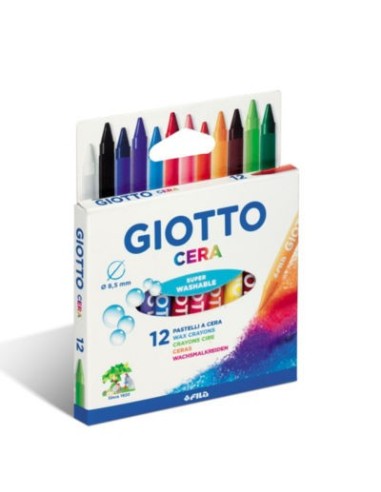 GIOTTO PASTELLI A CERA MINA 8,5 MM ASTUCCIO 12 PZ F281200