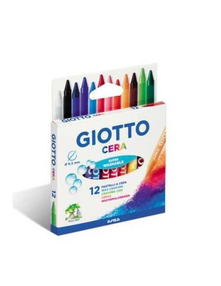 GIOTTO PASTELLI A CERA MINA 8,5 MM ASTUCCIO 12 PZ F281200
